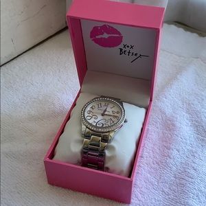 Betsey Johnson Silver Watch
